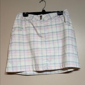 Nike Pastel Plaid Mini Skirt